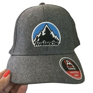 Avalanche Blue and Gray Unisex Logo Cap